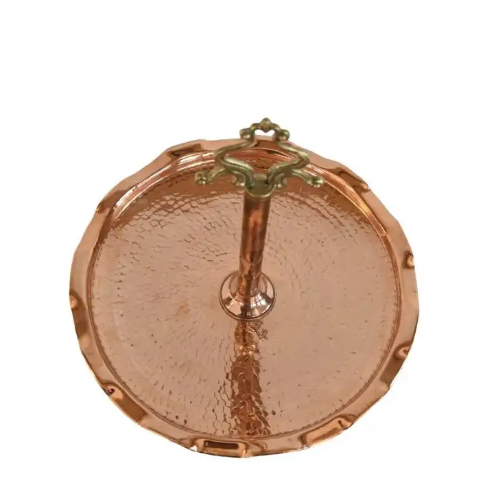 شیرینی خوری مسی مدل تک طبقه کد ma107