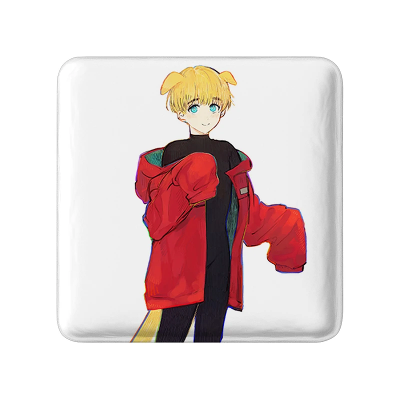 مگنت خندالو طرح وش انیمه تریگان (Trigun) مدل مربعی کد 36254