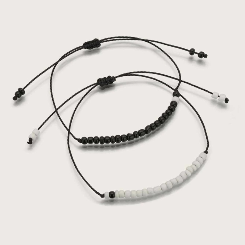 دستبند زنانه ذاریات مدل Z_BMBW334 مجموعه دو عددی