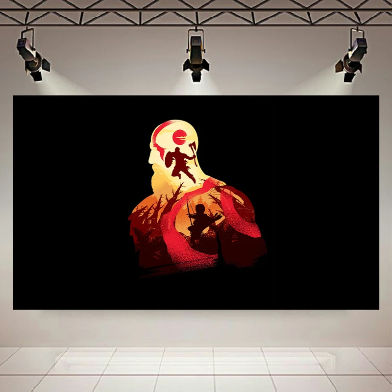 استیکر طرح کراتوس خدای جنگ مدل مینیمال کد AR30822