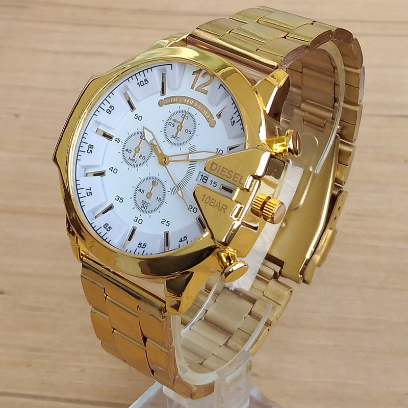 ساعت مچی عقربهای مردانه مدل بندفلزی کد 021