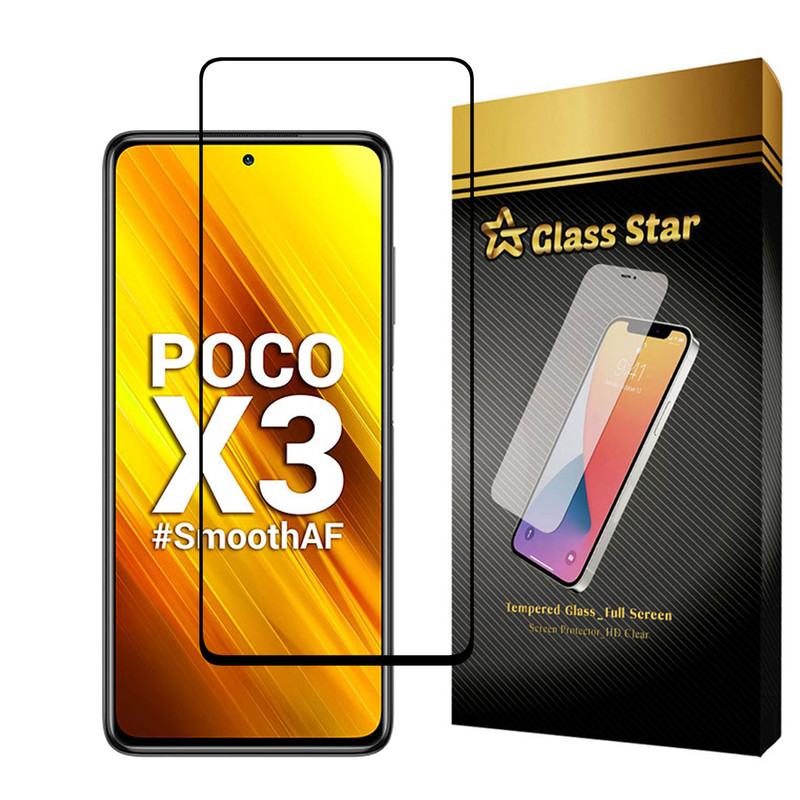 محافظ صفحه نمایش گلس استار مدل FULPLUSS مناسب برای گوشی موبایل شیائومی Poco X3