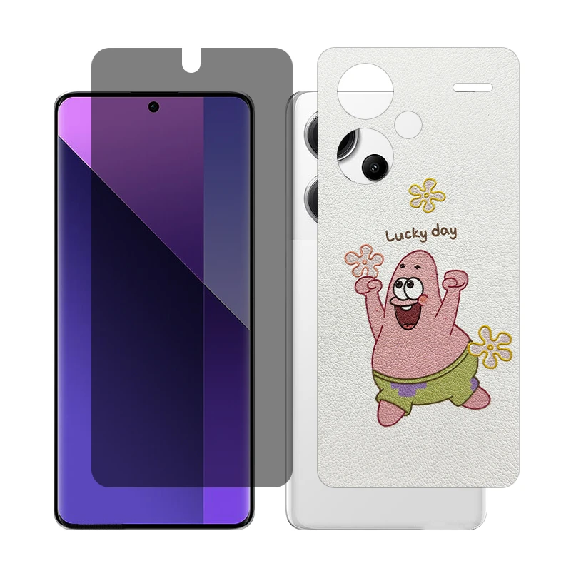 محافظ صفحه نمایش حریم شخصی گلس مدل Together مناسب برای گوشی موبایل شیائومی Redmi Note 13 Pro Plus به همراه برچسب پوششی پشت گوشی