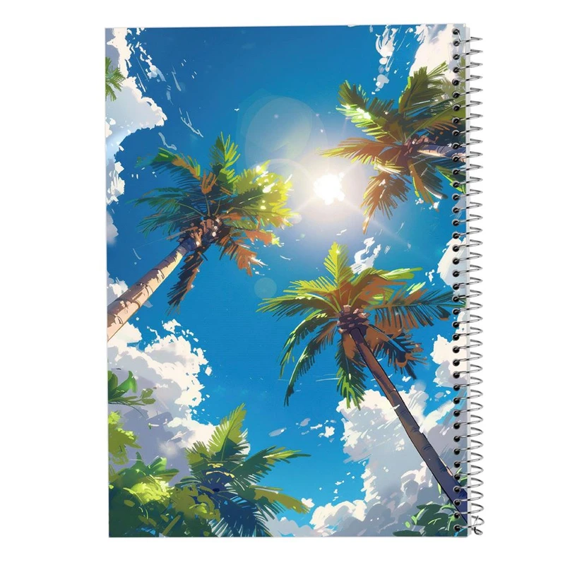 دفتر ژورنال نویسی 50 برگ مدوپد مدل نقطه ای طرح درخت نخل کد DF15225