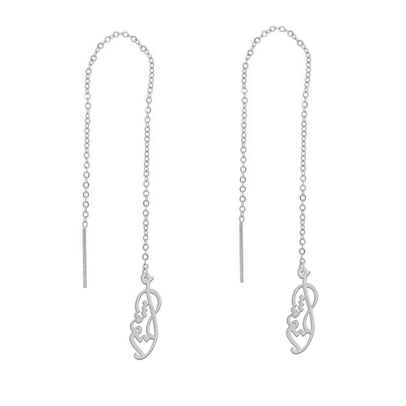 گوشواره نقره زنانه لیردا مدل اسم انوشا gosh sss Anoosha2 گوشواره نقره زنانه لیردا مدل اسم انوشا gosh sss Anoosha2