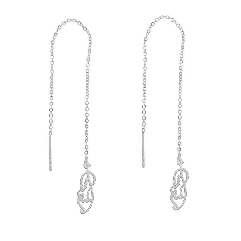 گوشواره نقره زنانه لیردا مدل اسم انوشا gosh sss Anoosha2 گوشواره نقره زنانه لیردا مدل اسم انوشا gosh sss Anoosha2