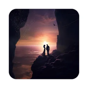 زیر لیوانی کاکتی مدل عاشقانه کد mp12586