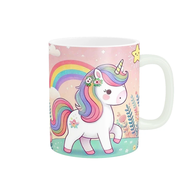 ماگ پاد آفرین طرح اسب تک شاخ کد 4956