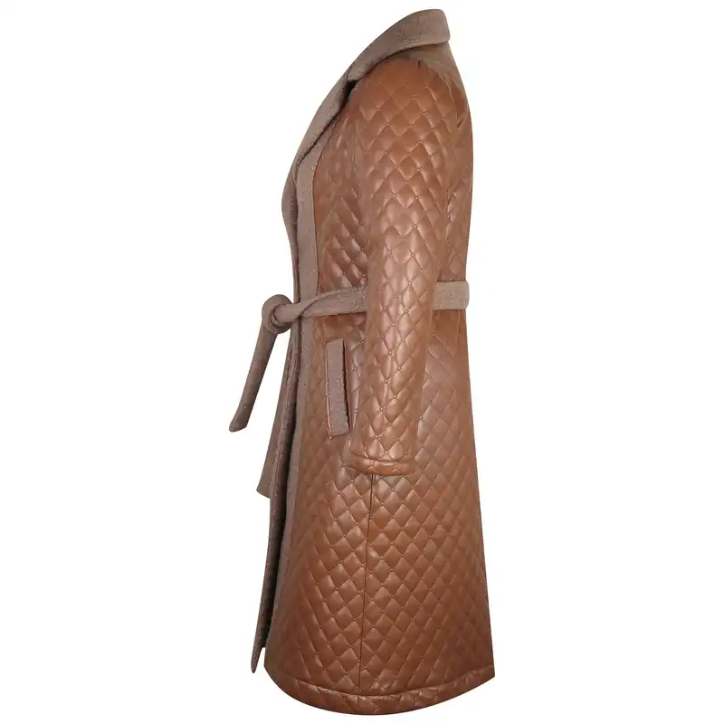 پالتو زنانه رویال مدل پریسا کد 185 رنگ عسلی