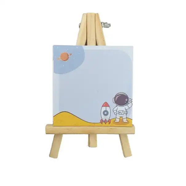 کاغذ یادداشت چسب دار مدل بوم طرح فضانورد به همراه پایه