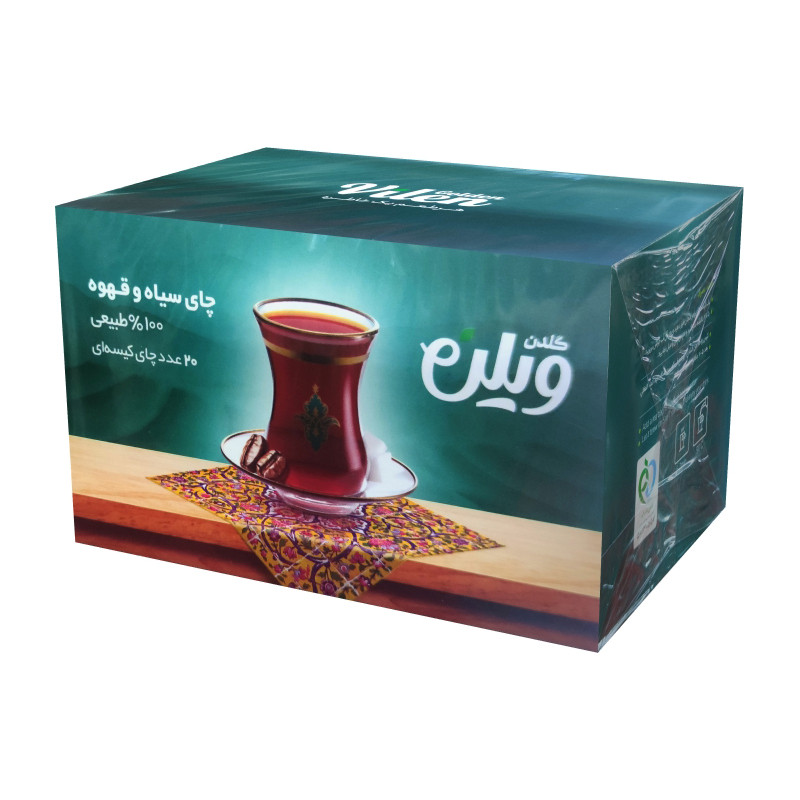 چای سیاه کیسه ای و قهوه طبیعی گلدن ویلن بسته 20 عددی