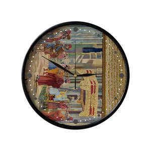 ساعت دیواری مدوپد طرح فرش تابلو مدل C-T00001