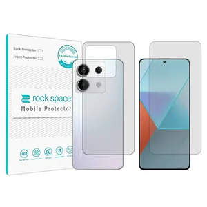 Rockspace transparent screen protector HyGEL model suitable for Xiaomi Redmi Note 13 Pro mobile phone with back protector