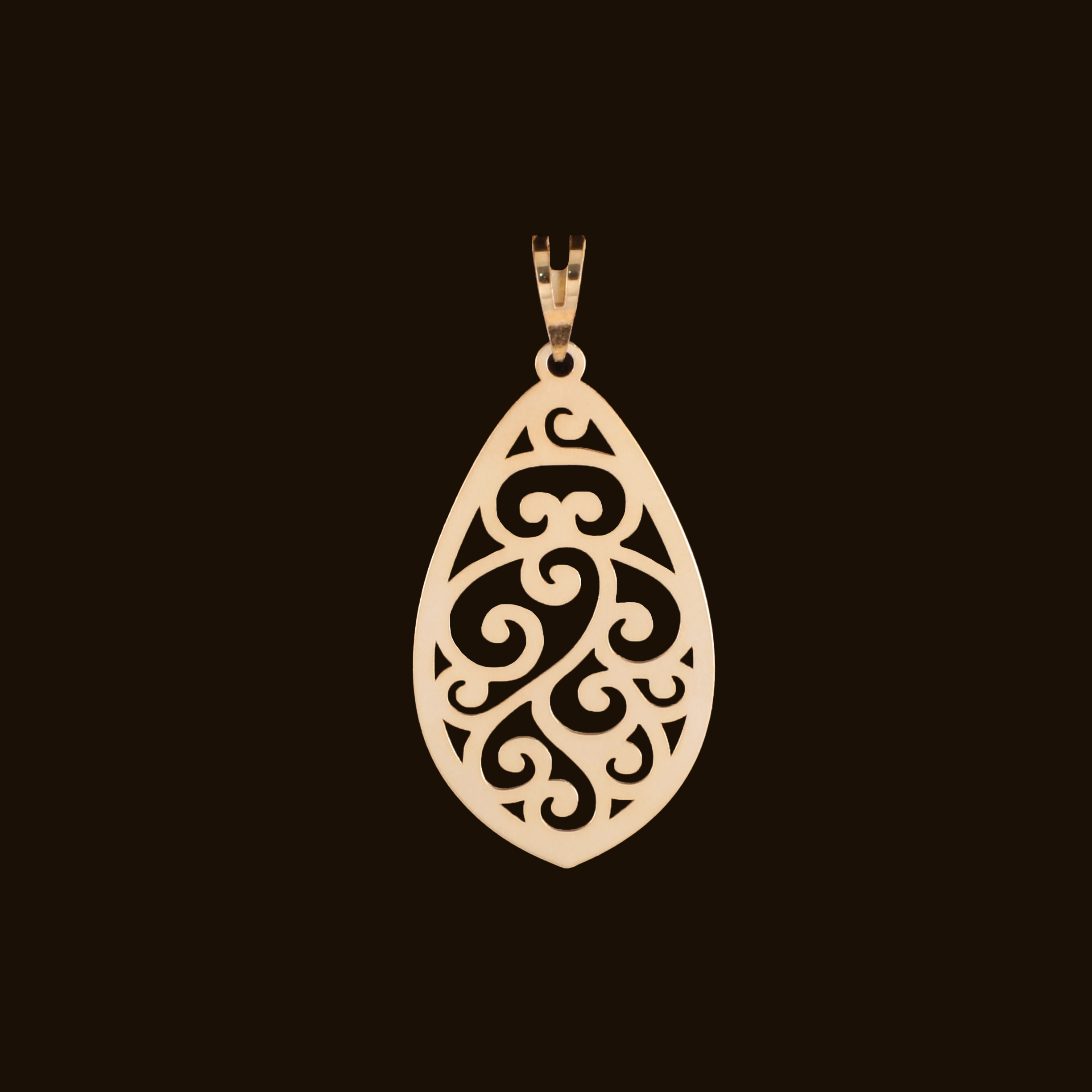 آویز گردنبند طلا 18 عیار زنانه آمانژ کد D10302