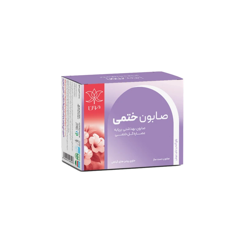 صابون شستشو صورت خاص مون مدل ختمی مناسب برای انواع پوست وزن 100 گرم