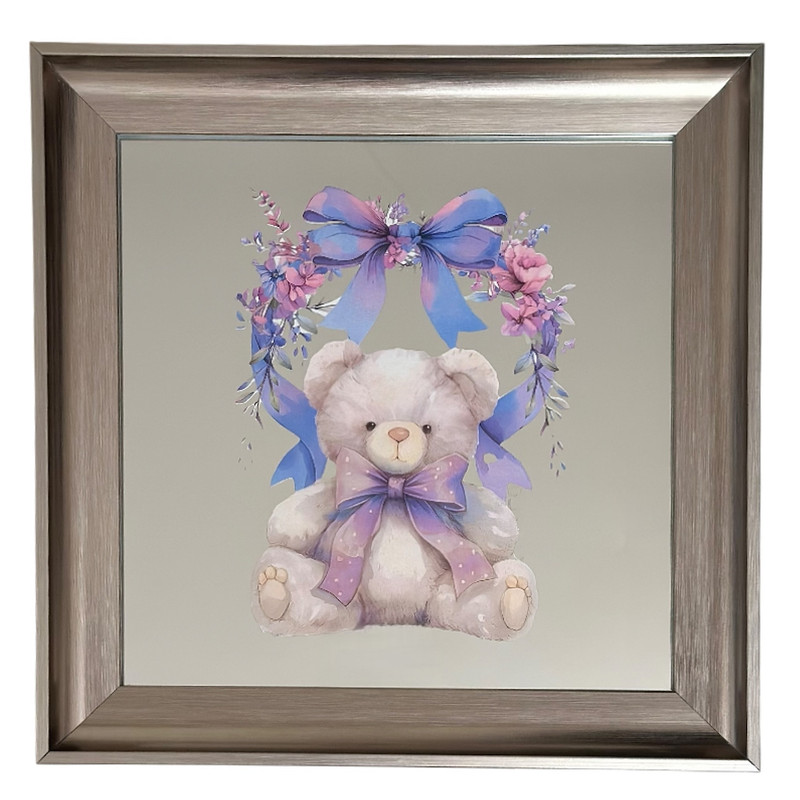 آینه دکوراتیو دیواری مدل خرس مهربون کد 01