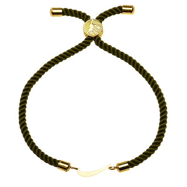 دستبند طلا 18 عیار زنانه کرابو طرح حرف ر مدل Kr2522