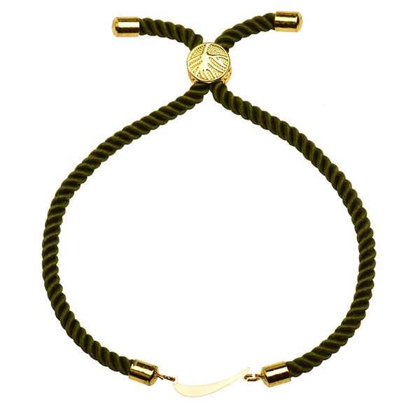 دستبند طلا 18 عیار دخترانه کرابو طرح ر مدل Krd1289