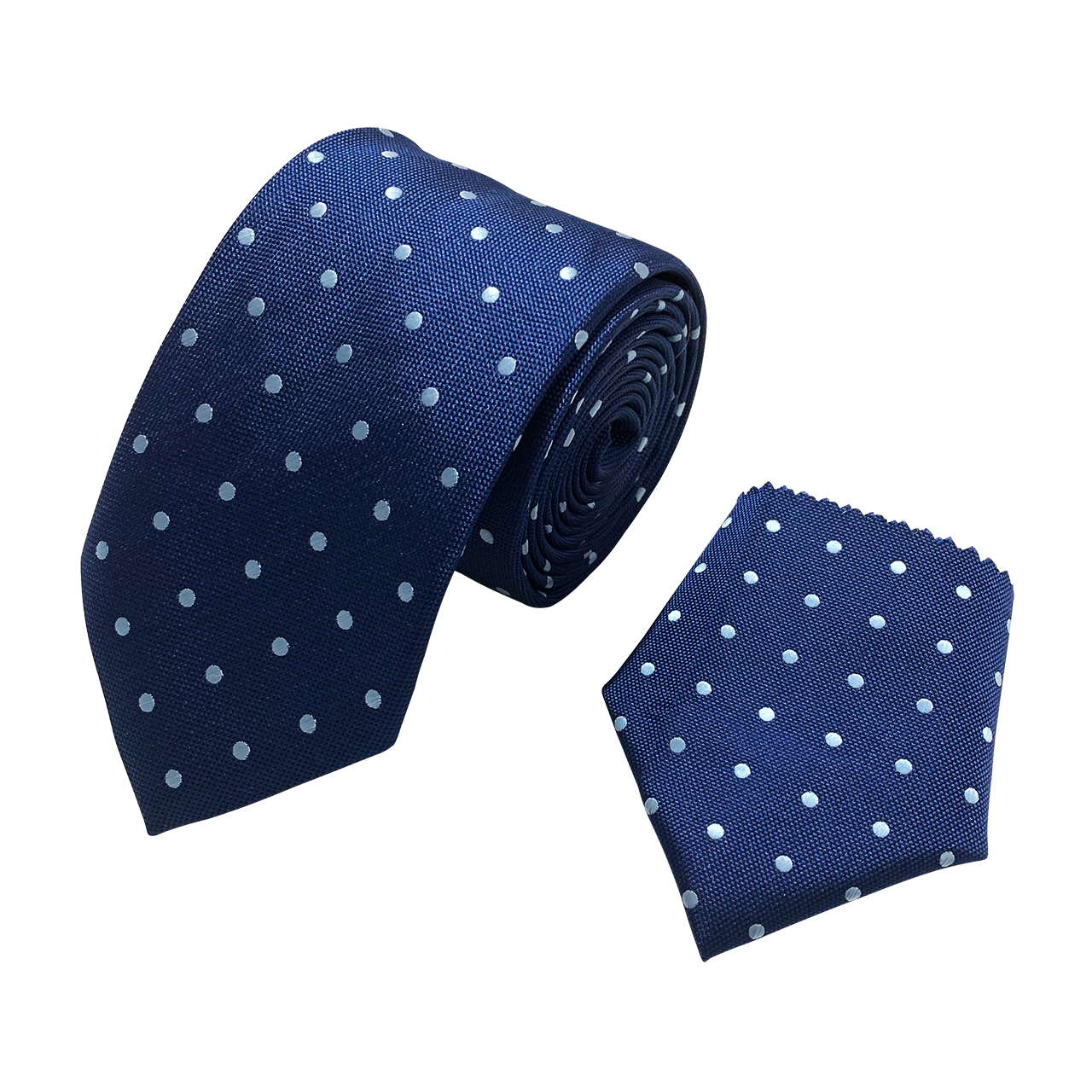 ست کراوات و دستمال جیب مردانه مدل TL-NAVY