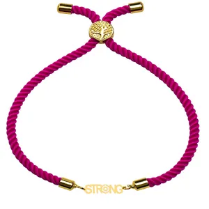 دستبند طلا 18 عیار زنانه الن نار مدل strong N100409