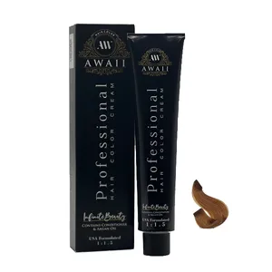 رنگ مو آوایی شماره 7.58 حجم 120 میلی لیتر رنگ بلوند تنباکویی متوسط آلبالویی