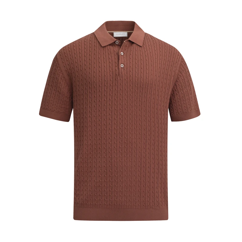 پولوشرت آستین کوتاه یقه برگردان مردانه کروم مدل 2612305