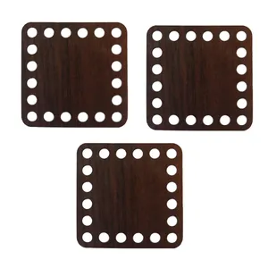 کفی تریکو بافی مدل مربع کد M10 بسته 3 عددی