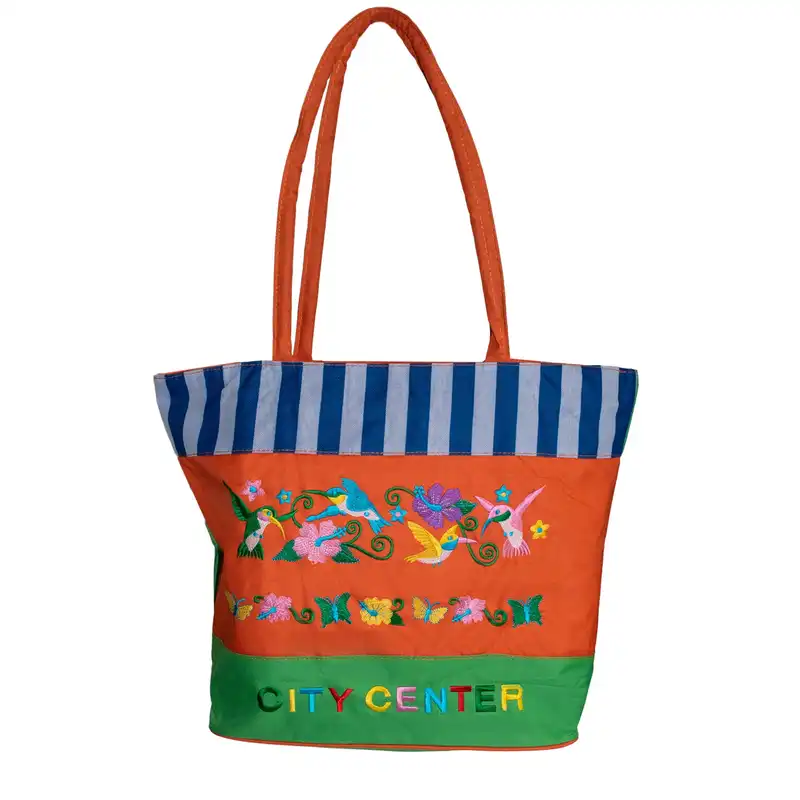 ساک خرید مدل گلدوزی طرح City Center کد 01