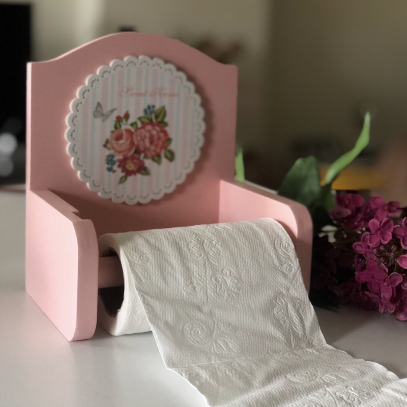 پایه رول دستمال کاغذی مدل نیمکت گلدار پایه رول دستمال کاغذی مدل نیمکت گلدار