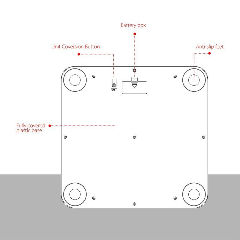 ترازو دیجیتال کمری مدل home scales ترازو دیجیتال کمری مدل home scales