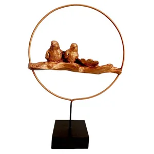 مجسمه مدل حلقه دو پرنده