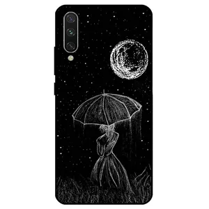 Megafone Girl and Moon 1369 Cover For Xiaomi Mi 9 Pro