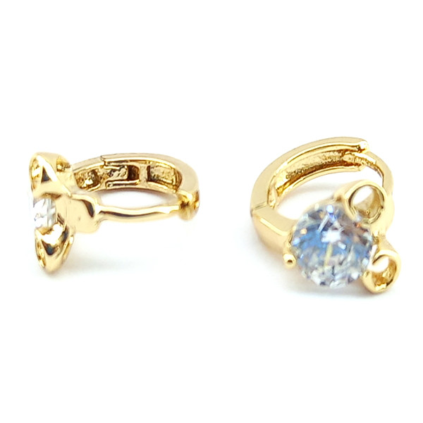 گوشواره دخترانه ژوپینگ مدل نگین کد 1697