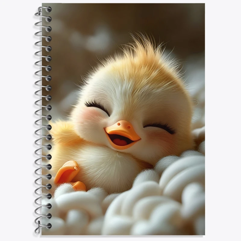 دفتر نت موسیقی 50 برگ خندالو طرح جوجه اردک کیوت کد N4358