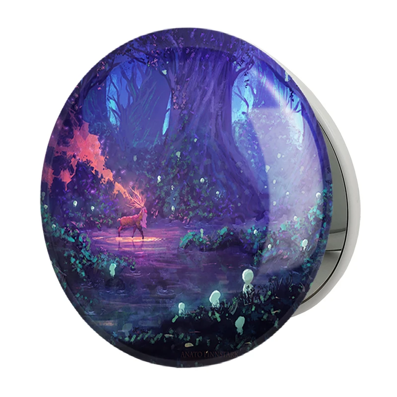 آینه جیبی خندالو طرح انیمه پرنسس مونونوکه (Mononoke) مدل تاشو کد 34094