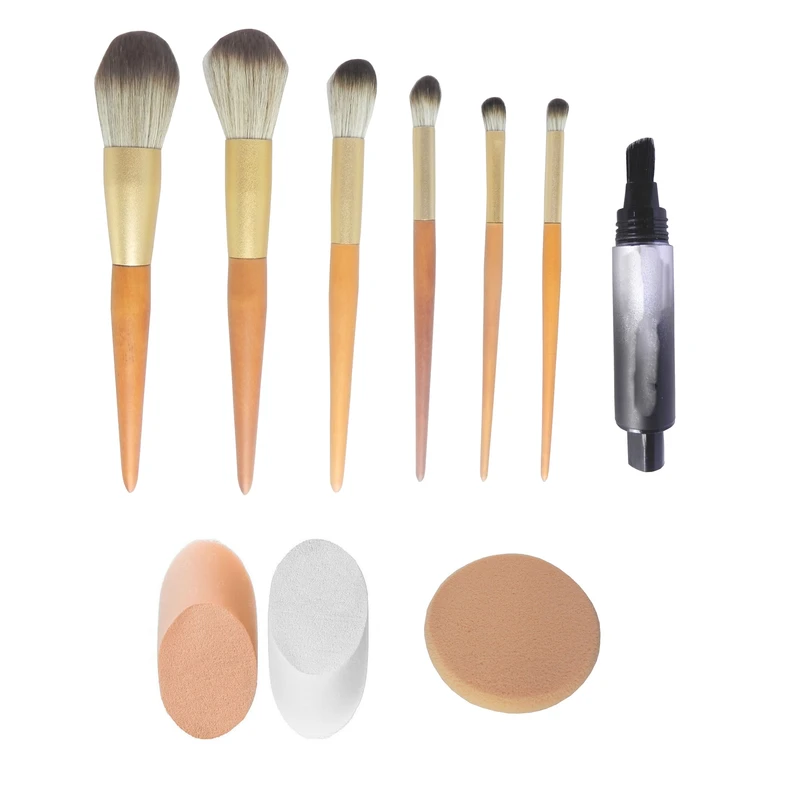 ست براش آرایشی کد 00422 بسته 10 عددی