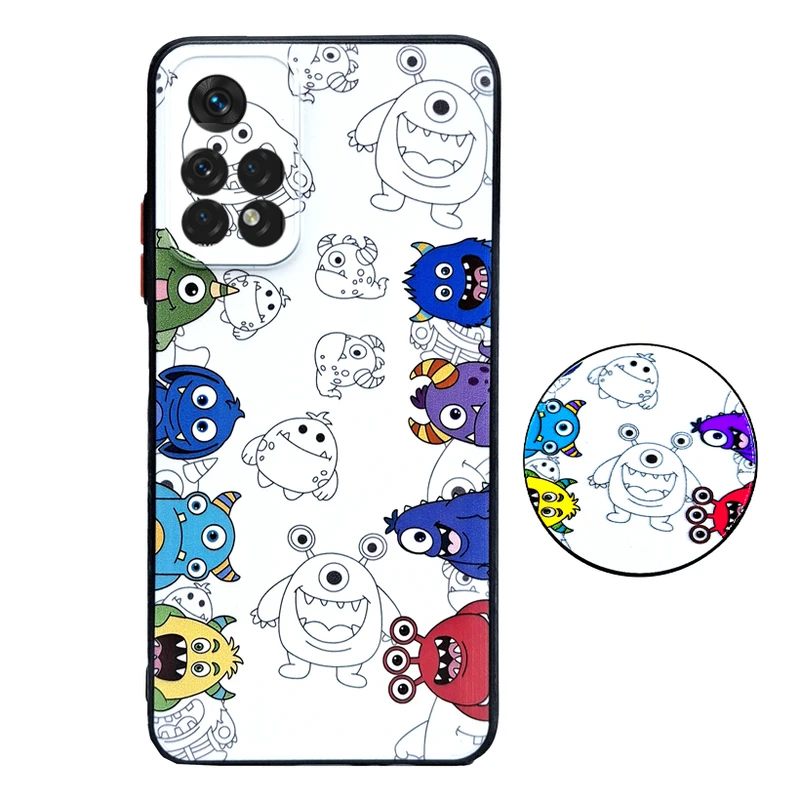 کاور مدل 6HAULA مناسب برای گوشی موبایل شیائومی Redmi 10 / Redmi 10 Prime به همراه پاپ سوکت