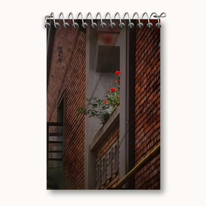 دفتر یادداشت 50 برگ خندالو مدل گلدان شمعدونی کد F1329