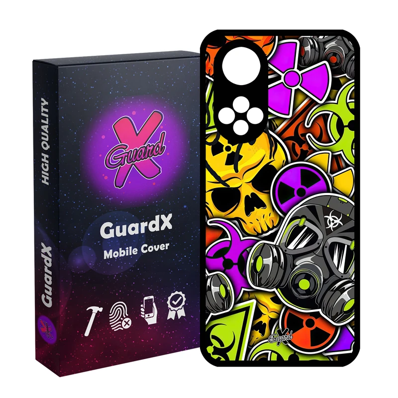 کاور گارد ایکس طرح ماسک مدل Glass10591مناسب برای گوشی موبایل  آنر 50 / هوآوی Nova 9