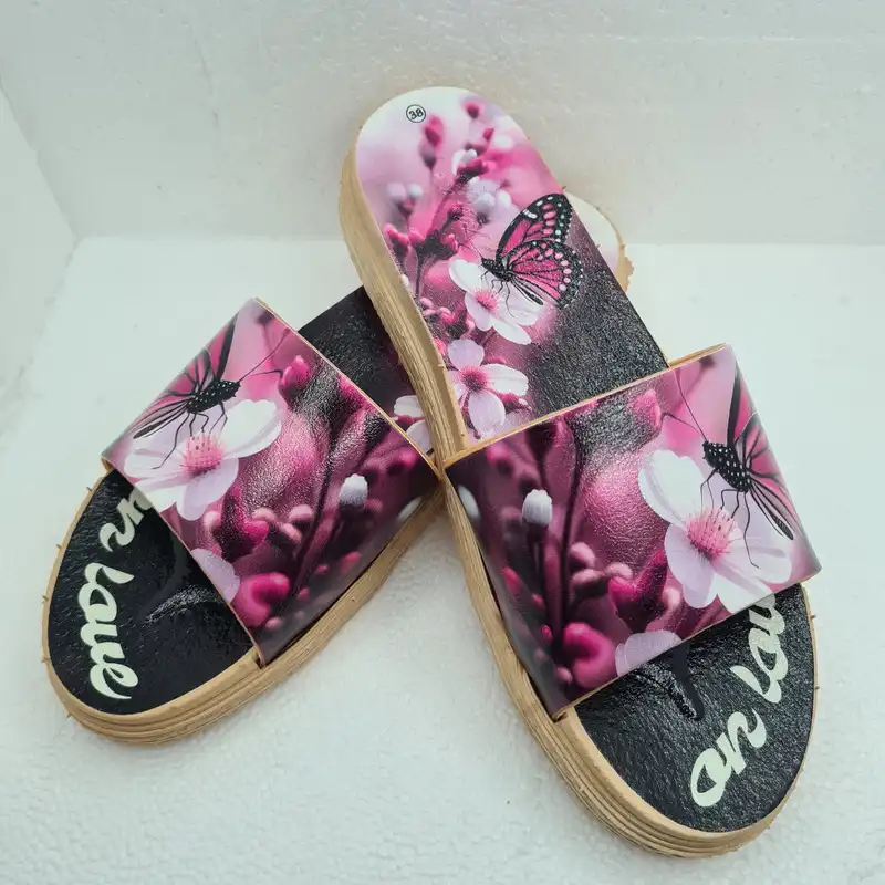 دمپایی زنانه مدل پروانه کد PNK-333