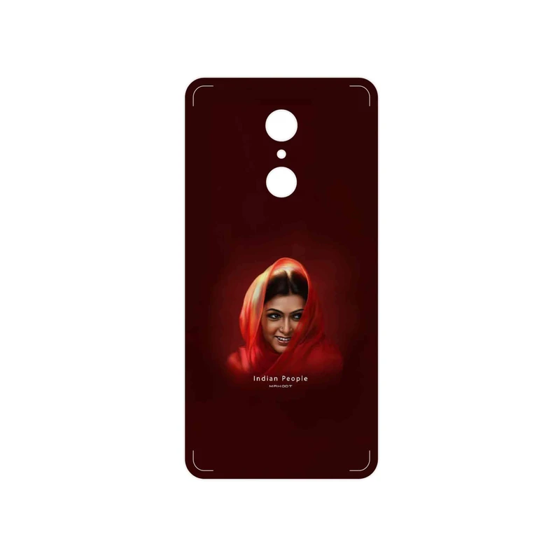 برچسب پوششی ماهوت مدل Portrait of an Indian Woman مناسب برای گوشی موبایل شیائومی REDMI 5
