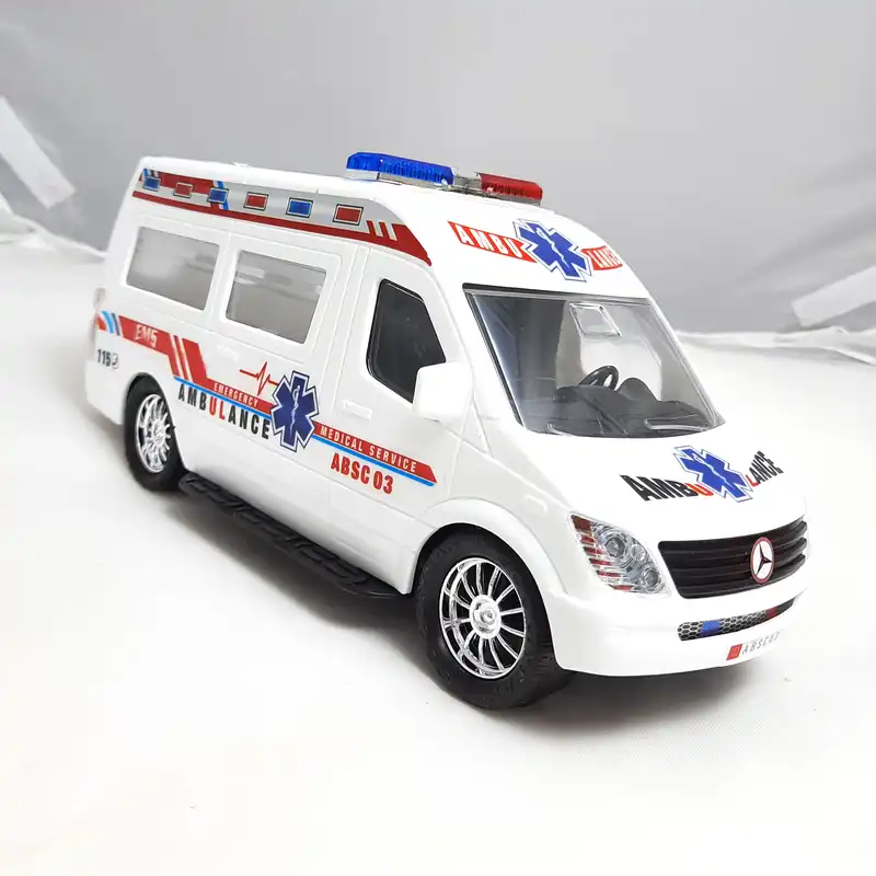 ماشین بازی مدل آمبولانس امدادی