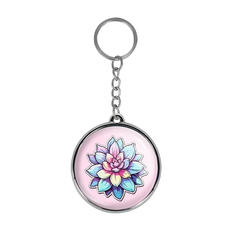 جاکلیدی خندالو طرح گل و گیاه مدل دوطرفه کد 3658436585