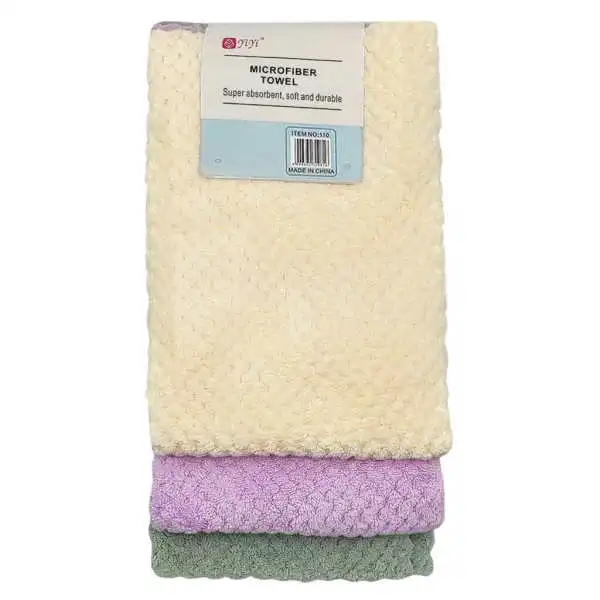 دستمال آشپزخانه مدل رنگی مجموعه 3 عددی