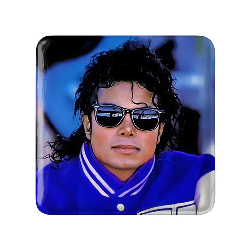 مگنت خندالو طرح مایکل جکسون Michael Jackson  مدل مربعی کد 19232