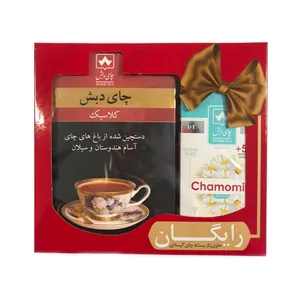 چای کلاسیک چای دبش - 500 گرمی و دمنوش کیسه ای بابونه دبش بسته 25 عددی