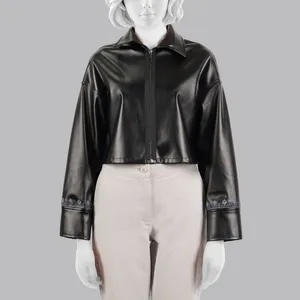 کت چرم زنانه مدل 2030700