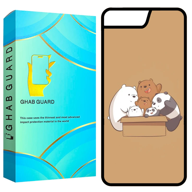  کاور قاب گارد طرح خرسی مدل GCHP7P مناسب برای گوشی موبایل اپل iPhone 7 Plus / 8 Plus