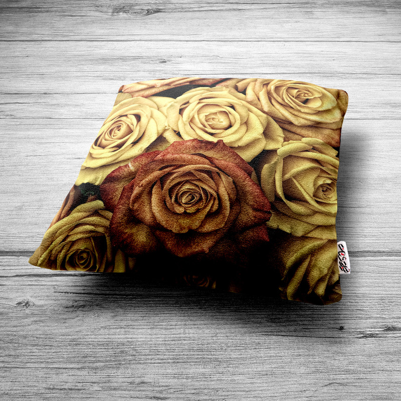 کاور کوسن هزاردستان گل طلایی مدل co622