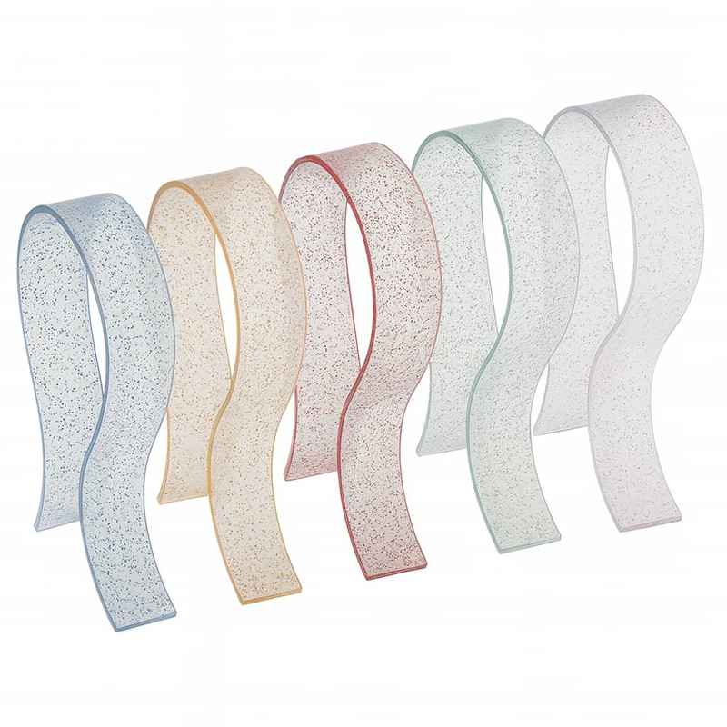 پایه نگهدارنده هدفون مدل MJ بسته ۵ عددی شفاف اکلیلی